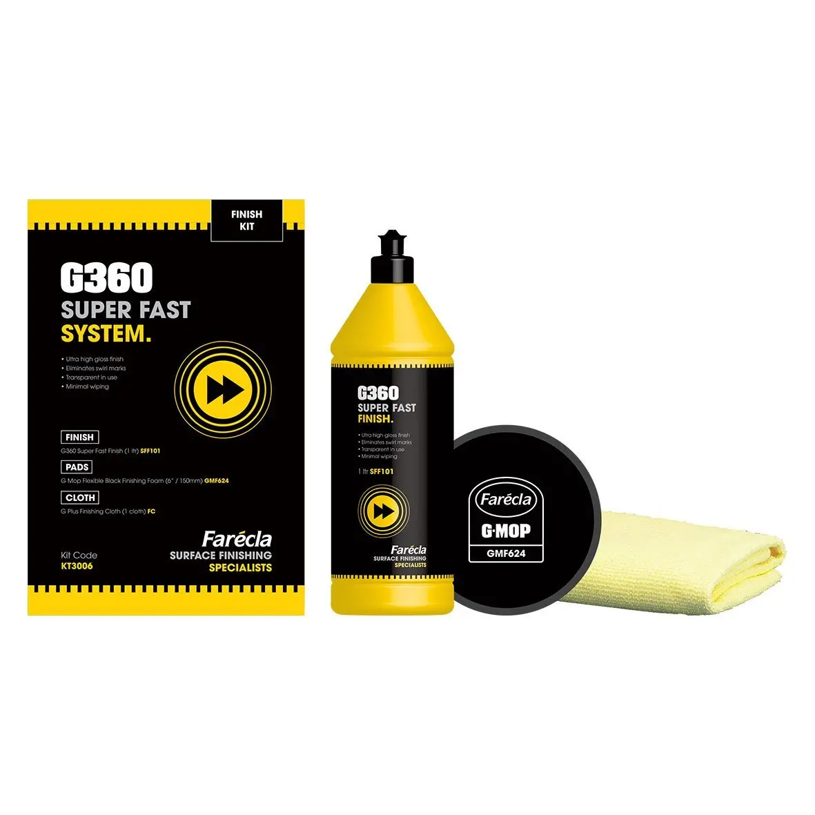 Farecla G360super Fast System Finish Kit Polishing High Gloss 1
