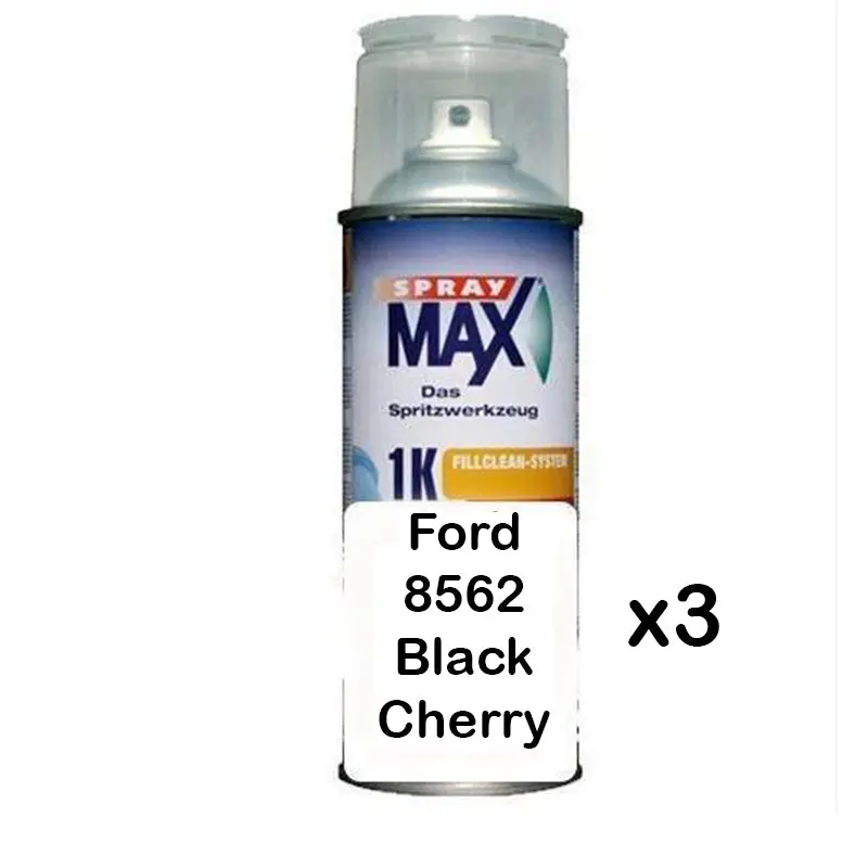 Auto Car Touch Up Paint Can For Ford 8562 Black Cherry X 3 1
