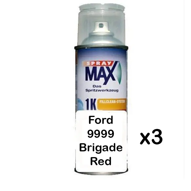Auto Car Touch Up Paint Can For Ford 9999 Brigade Red X 3 1