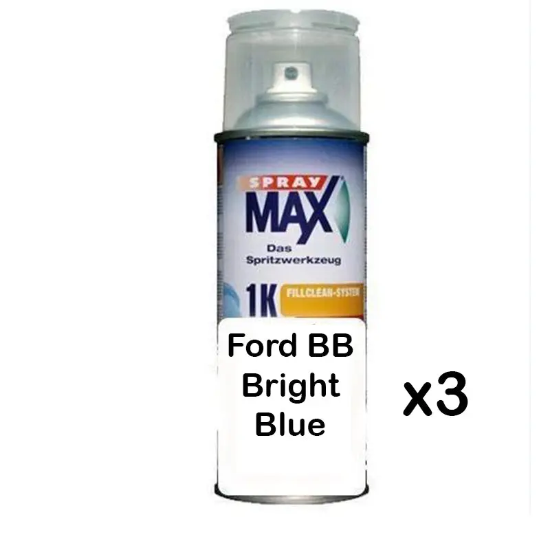 Auto Car Touch Up Paint Can For Ford Bb Bright Blue X 3 1