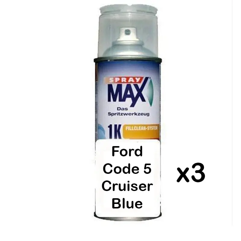 Auto Car Touch Up Paint Can For Ford Code 5 Cruiser Blue X 3 1