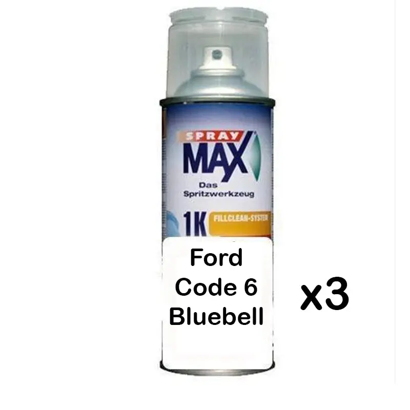 Auto Car Touch Up Paint Can For Ford Code 6 Bluebell X 3 1