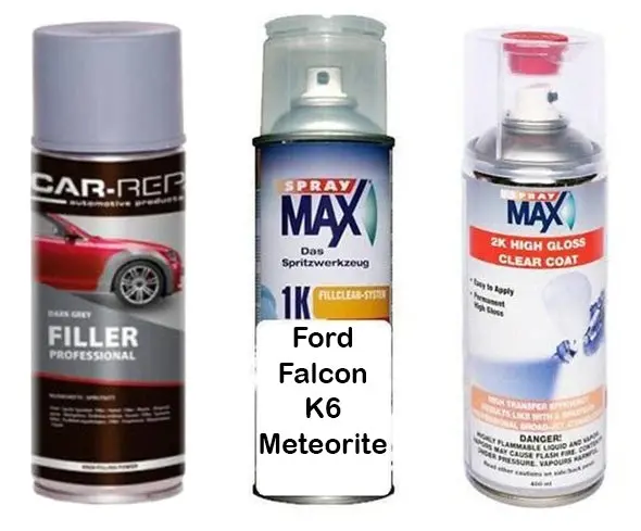 Auto Touch Up Paint Ford Falcon K6 Meteorite Plus 2K Clear Coat & Primer 1