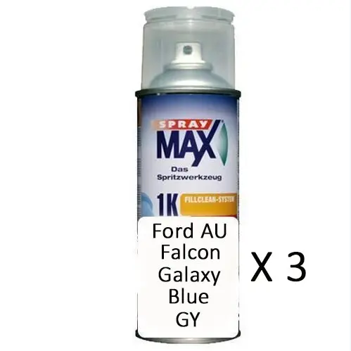 Auto Car Touch Up Paint Can Ford Falcon Galaxy Blue Gy X 3 1