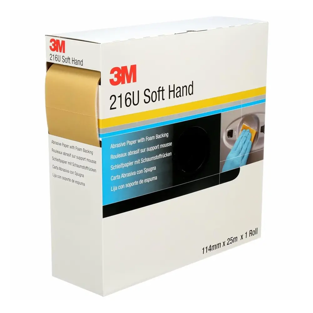3M 50340 Soft Hand Abrasive Roll 216U P800 114Mm X 25M Sandpaper 1