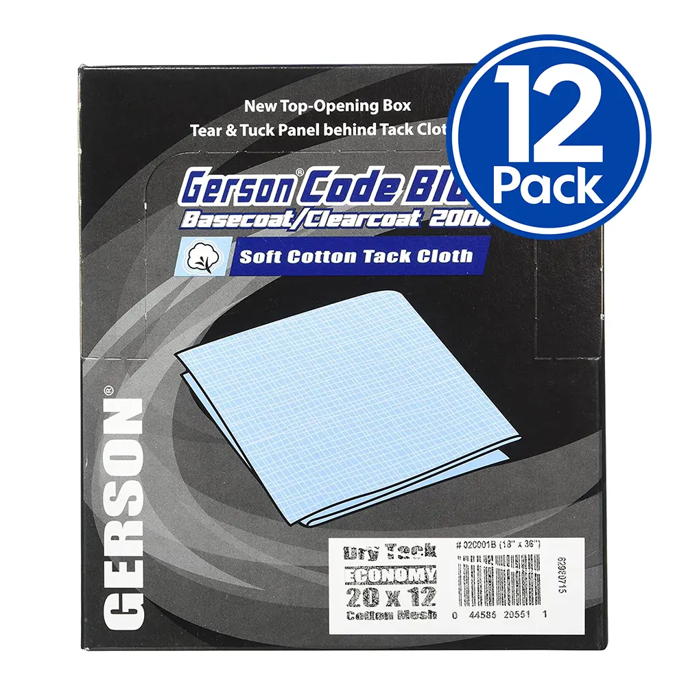 Gerson Dry Tack Soft Cotton Mesh Blue Economy Cloth 20 X 16 X 12 Pack Box Basecoat 1