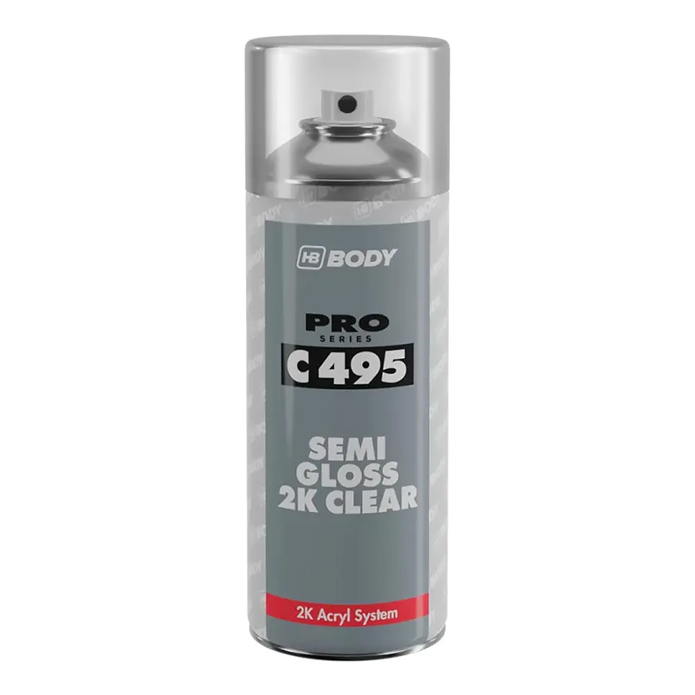 Hb Body 2K Semi Gloss Express Clear Coat Paint C495 Aerosol 400Ml 1