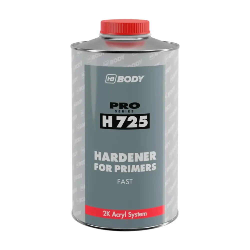 Hb Body H725 Fast Hardener For Primers 1L Isocyanate 2K Transparent Yellow 1