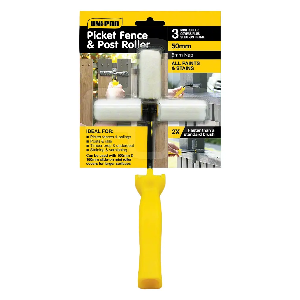 Uni-Pro Picket Fence & Post Mini Roller 50Mm Paint Roller 1