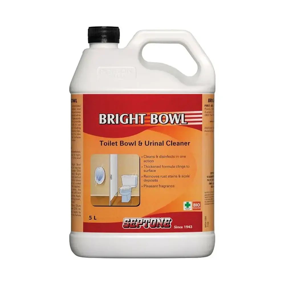 Septone Bright Bowl 5L Toilet Bowl & Urinal Disinfectant Cleaner 1