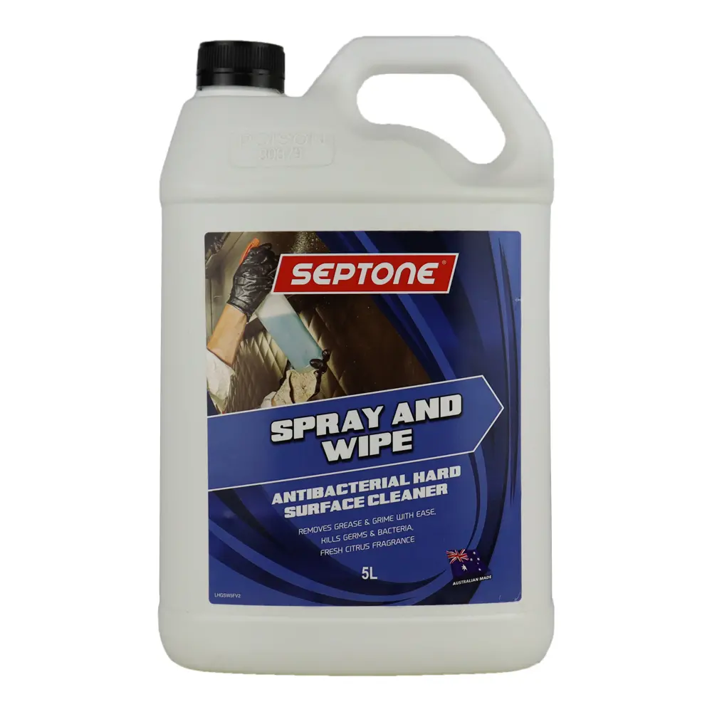 Septone Spray & Wipe Antibacterial Citrus Surface Cleaner 5L Biodegradable 1