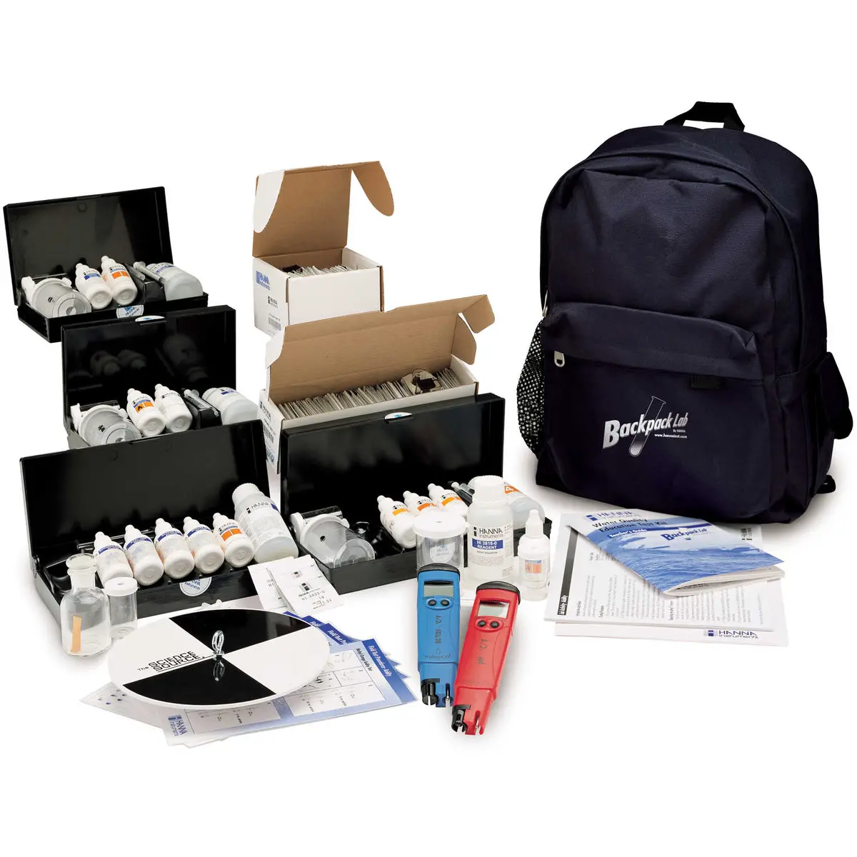 Hanna Instruments® Backpack Lab™ Water Quality Education Test Kit 1