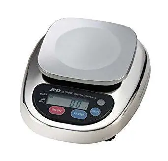 A&D Hl-Series Washdown Scale, Stainless Steel, 3000 X 1 Grams 1