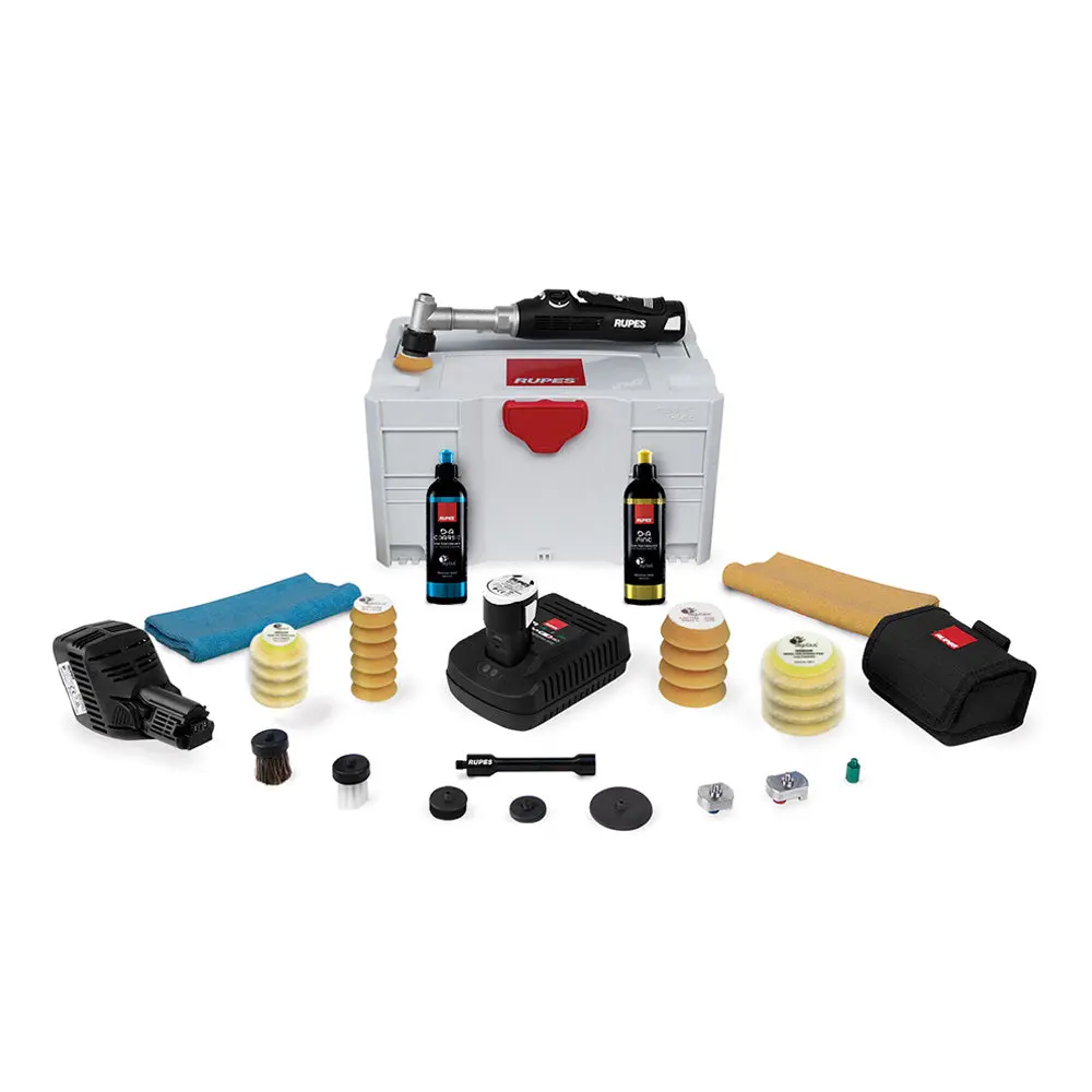 Rupes Bigfoot Nano Ibrid Hr81ml-Lux Long Neck Polisher Deluxe Detailing Kit 1