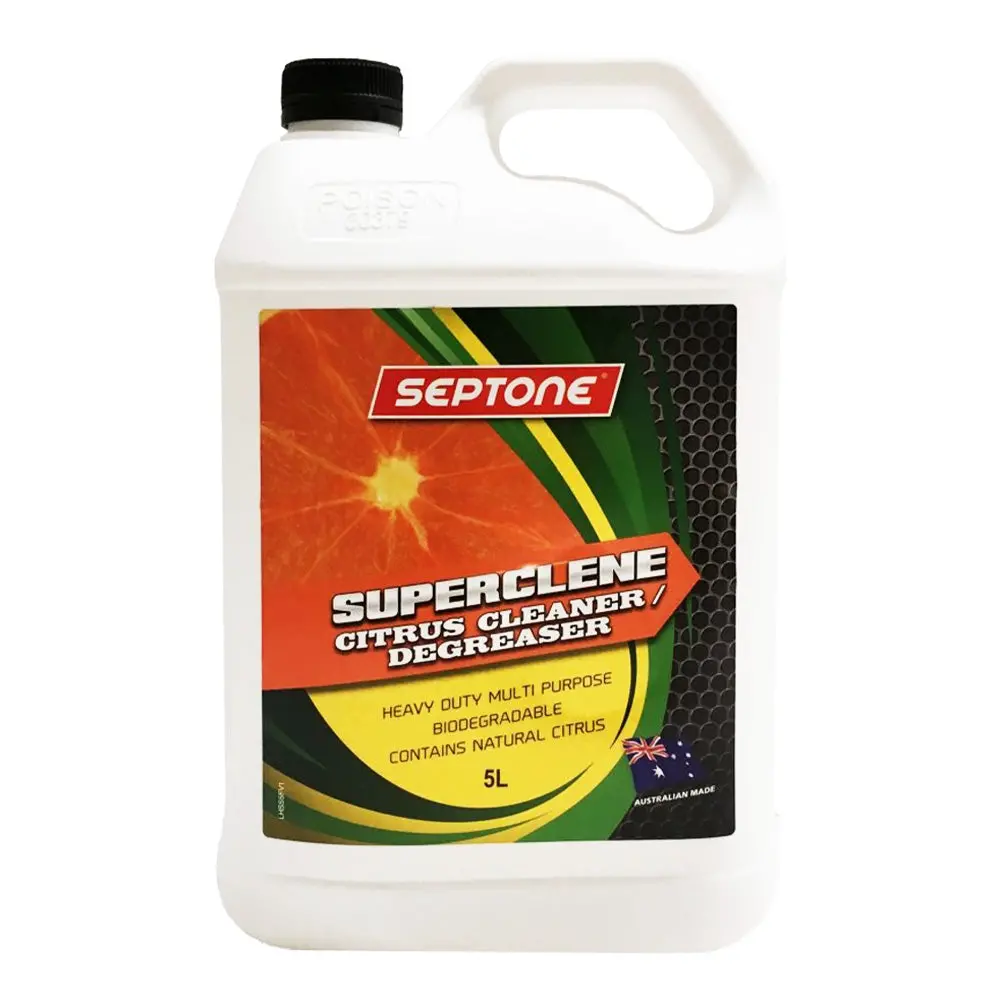 Septone Superclene Heavy Duty Citrus Cleaner Degreaser 5L Biodegradable 1