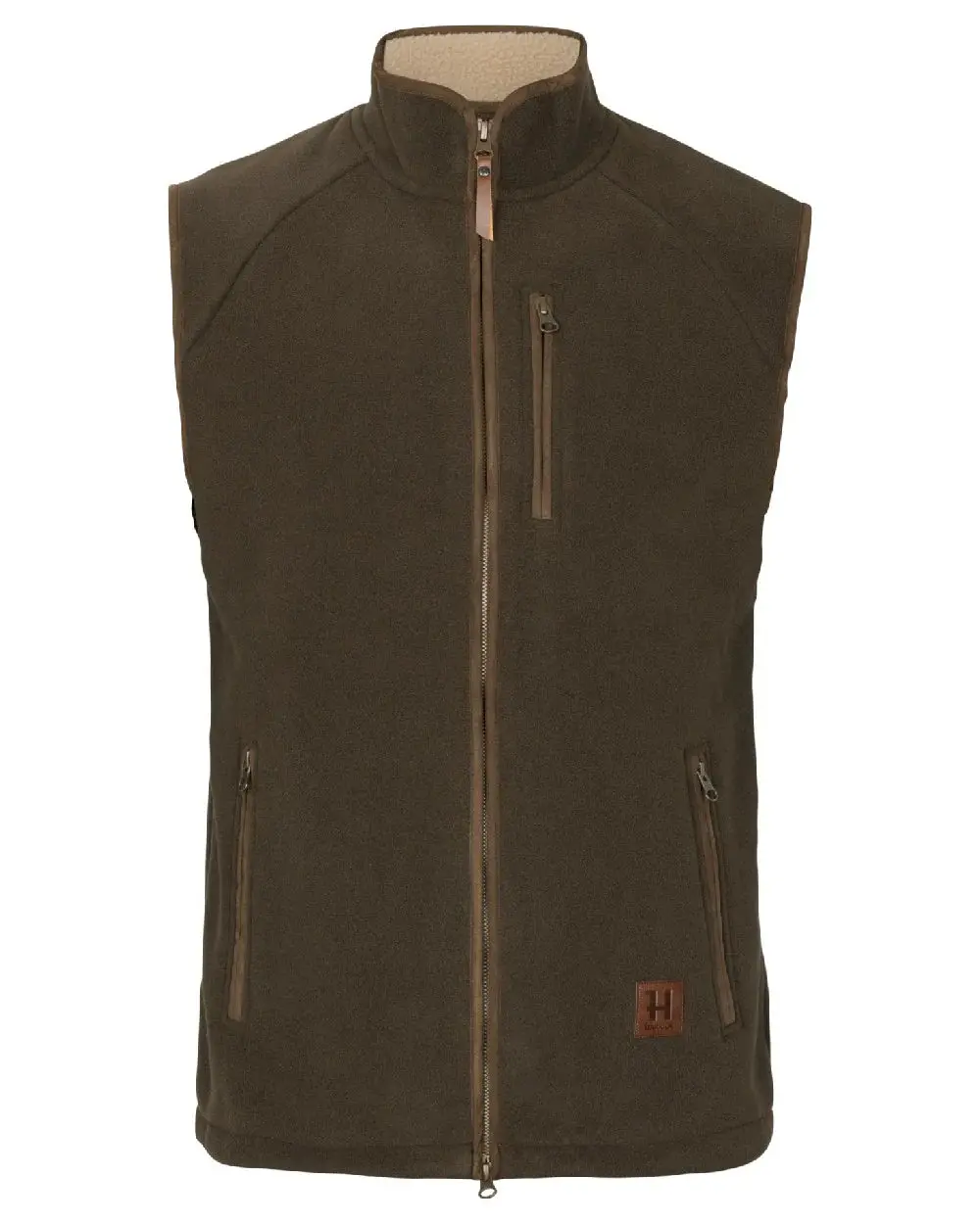 Harkila Sandhem Sherpa Fleece Waistcoat - Willow Green 1