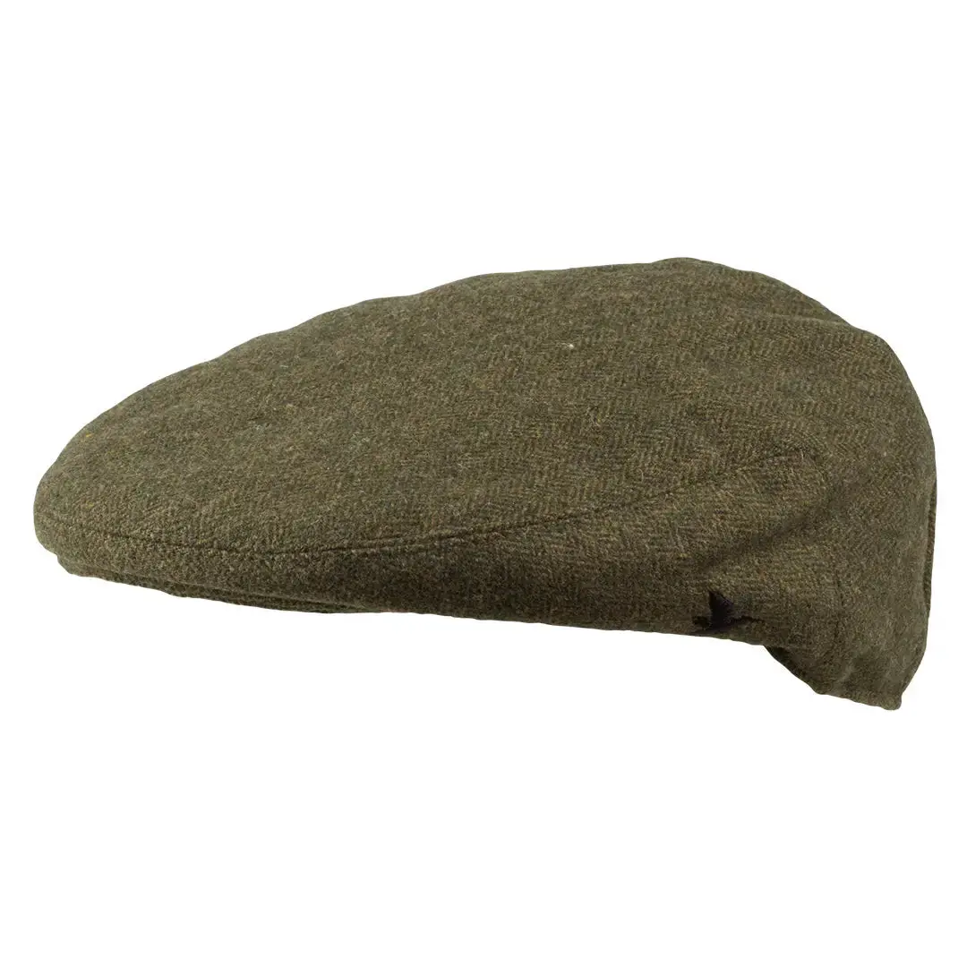 Seeland Hillside Tweed Flat Cap - Moss Green 1