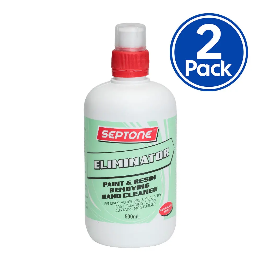 Septone Eliminator Heavy Duty Industrial Hand Cleaner 500Ml Squeeze Bottle X 2 Pack 1