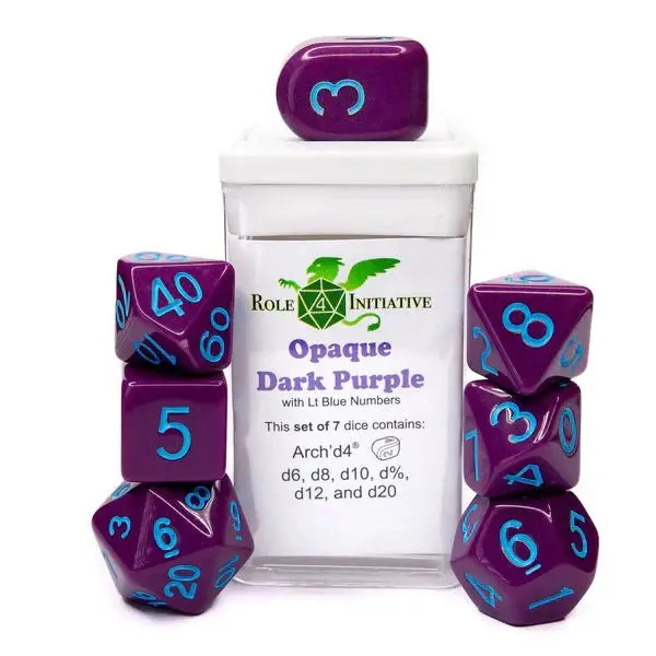 Set Of 7 Dice: Marble Latte With Arch'd4 1