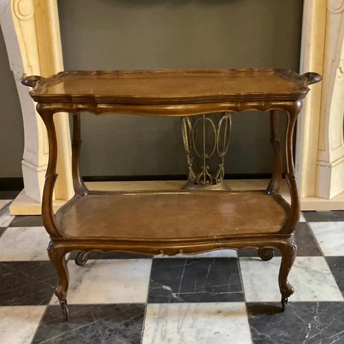 Vintage Wooden Drinks Trolley - Sold 1