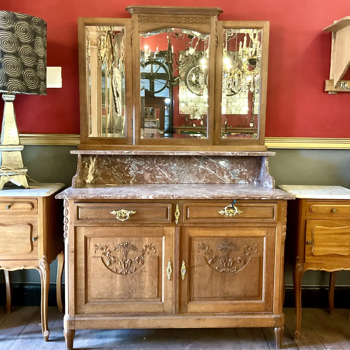 Antique French Oak Dresser 1