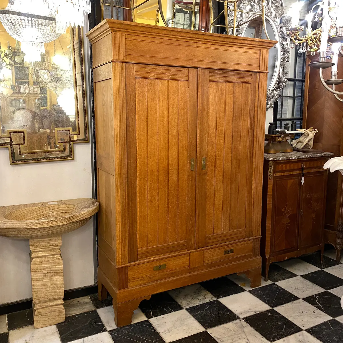 1930'S Oak Wardrobe - Sold 1