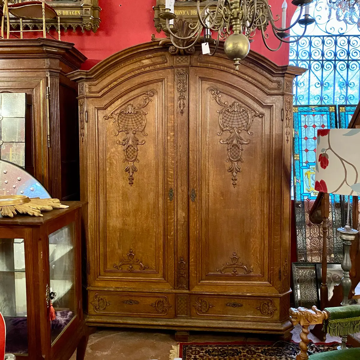 Very Large Antique French Oak Armoire - Sold 1