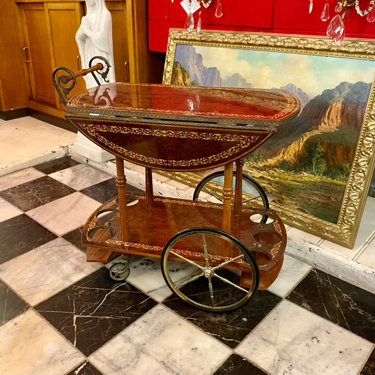 Vintage Rosewood Drinks Trolley - Sold 1