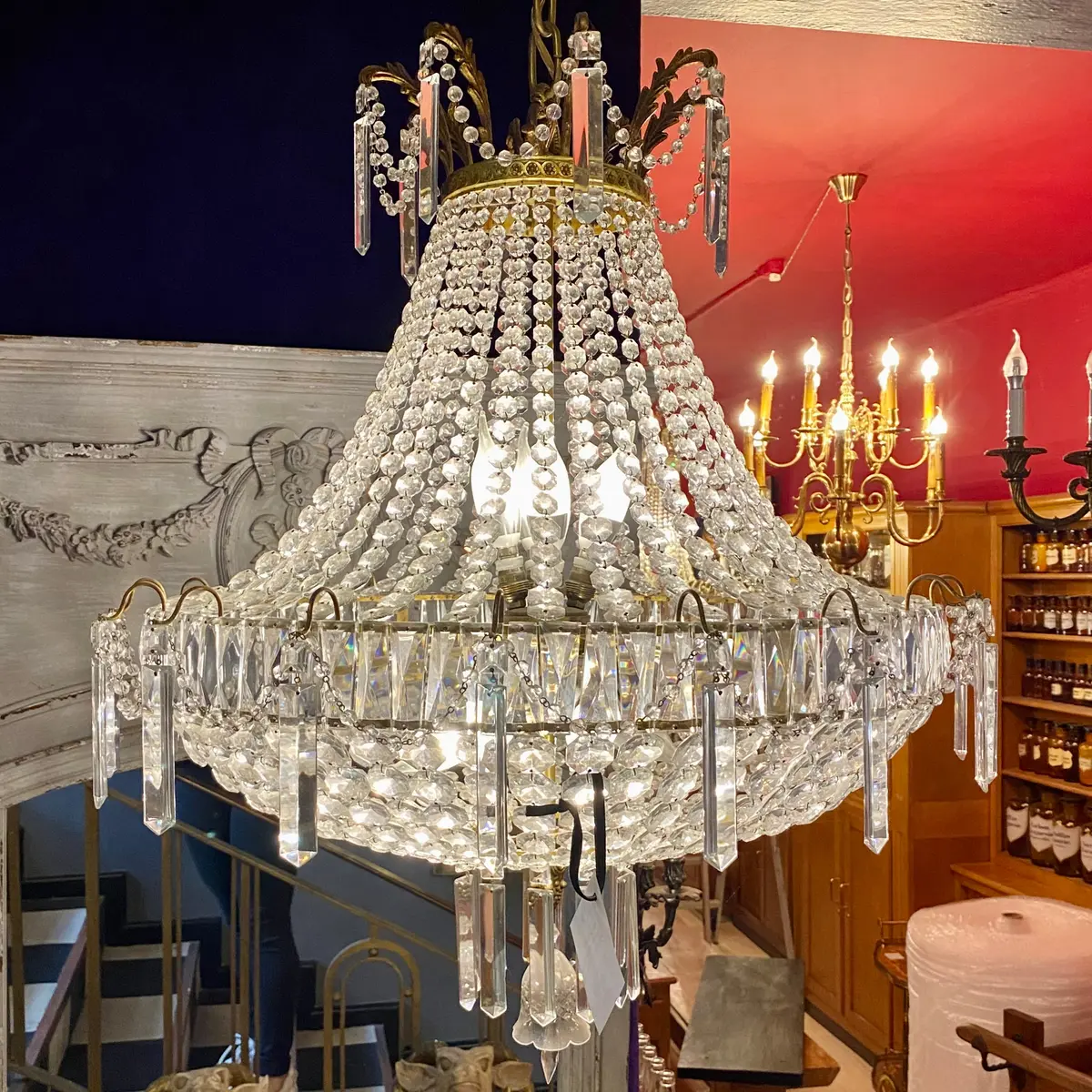 1930'S Italian Neoclassical Chandelier - Sold 1