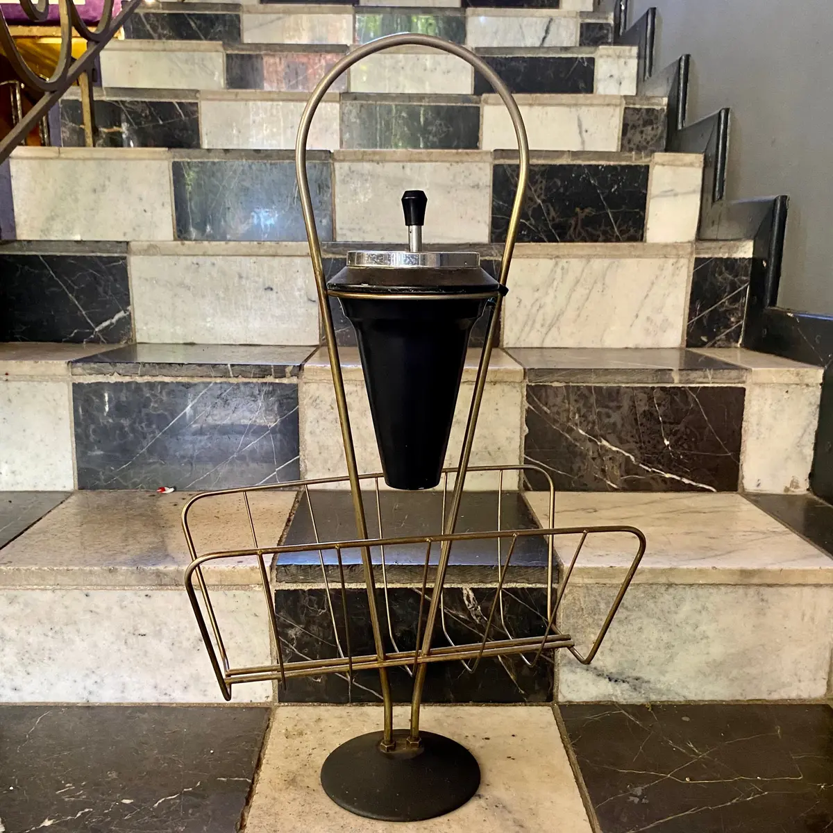 A Vintage Magazine And Ashtray Stand - Sold 1