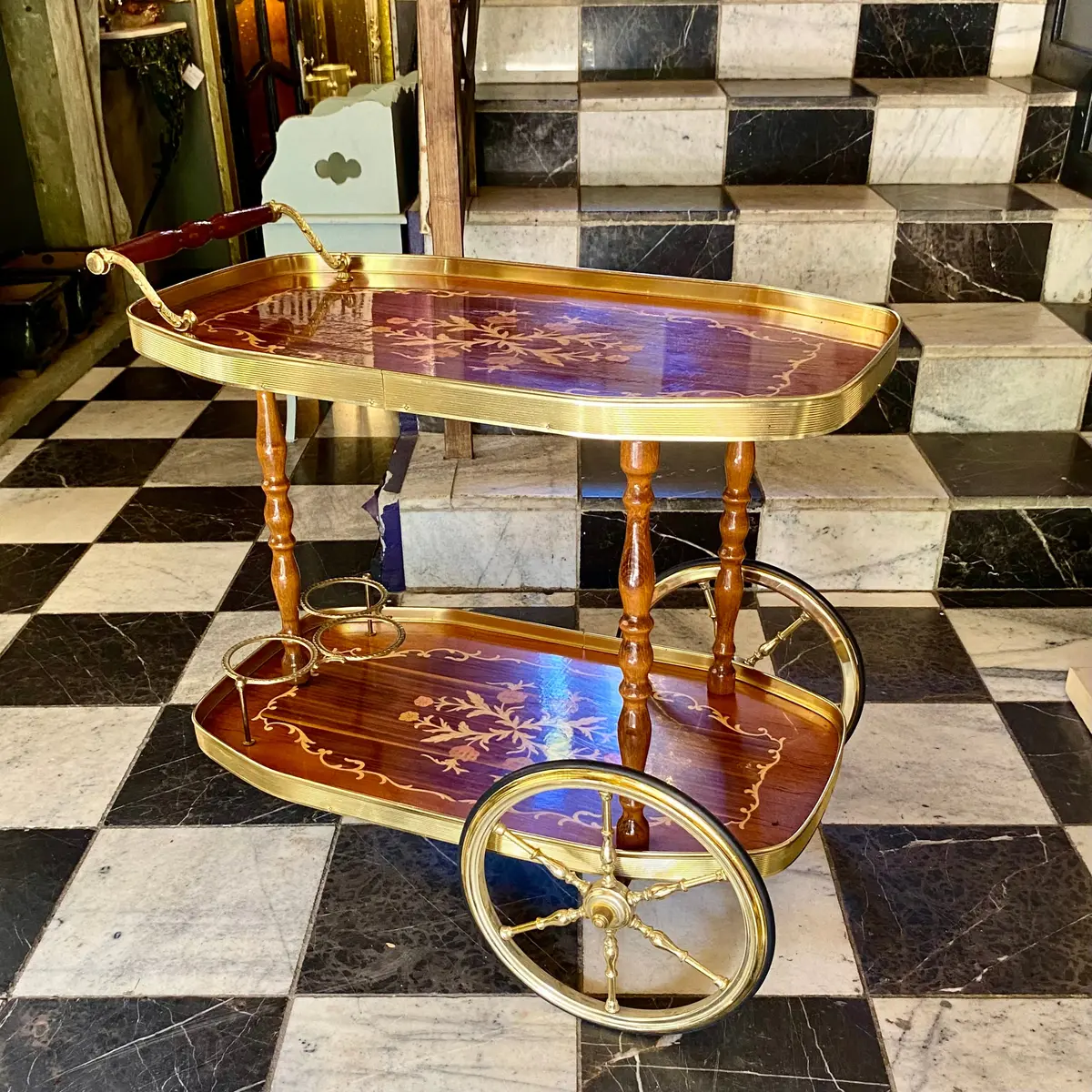 Vintage Italian Drinks Trolley 1