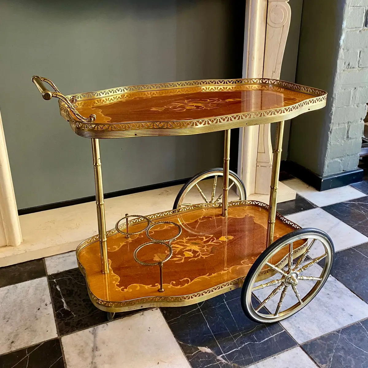 A Vintage Italian Drinks Trolley - Sold 1