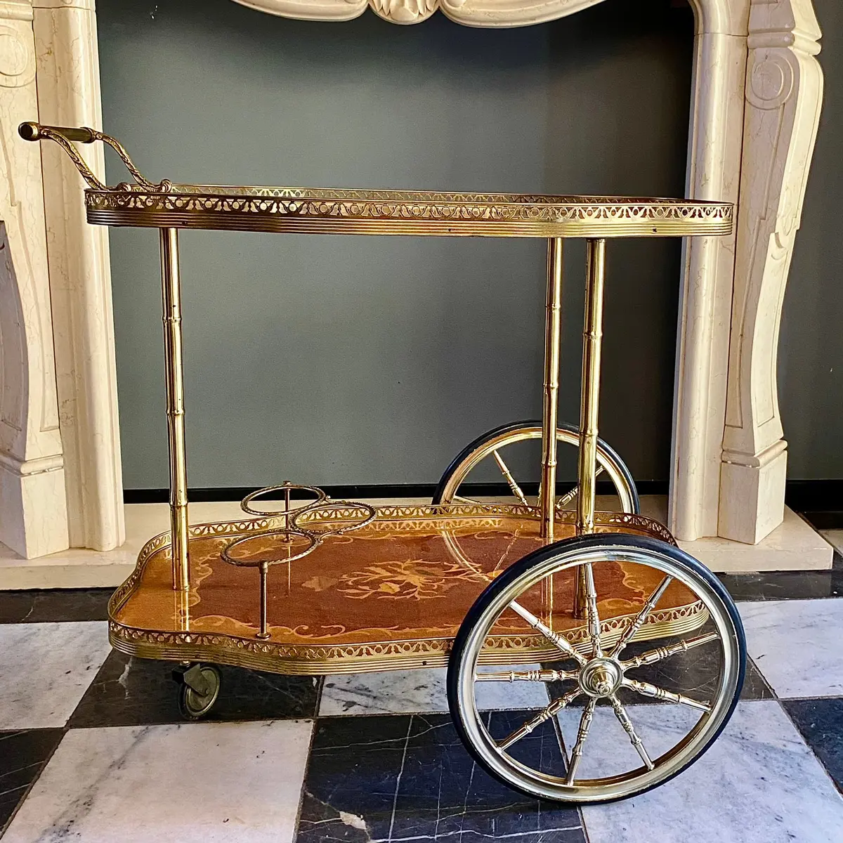 A Vintage Italian Drinks Trolley - Sold 2