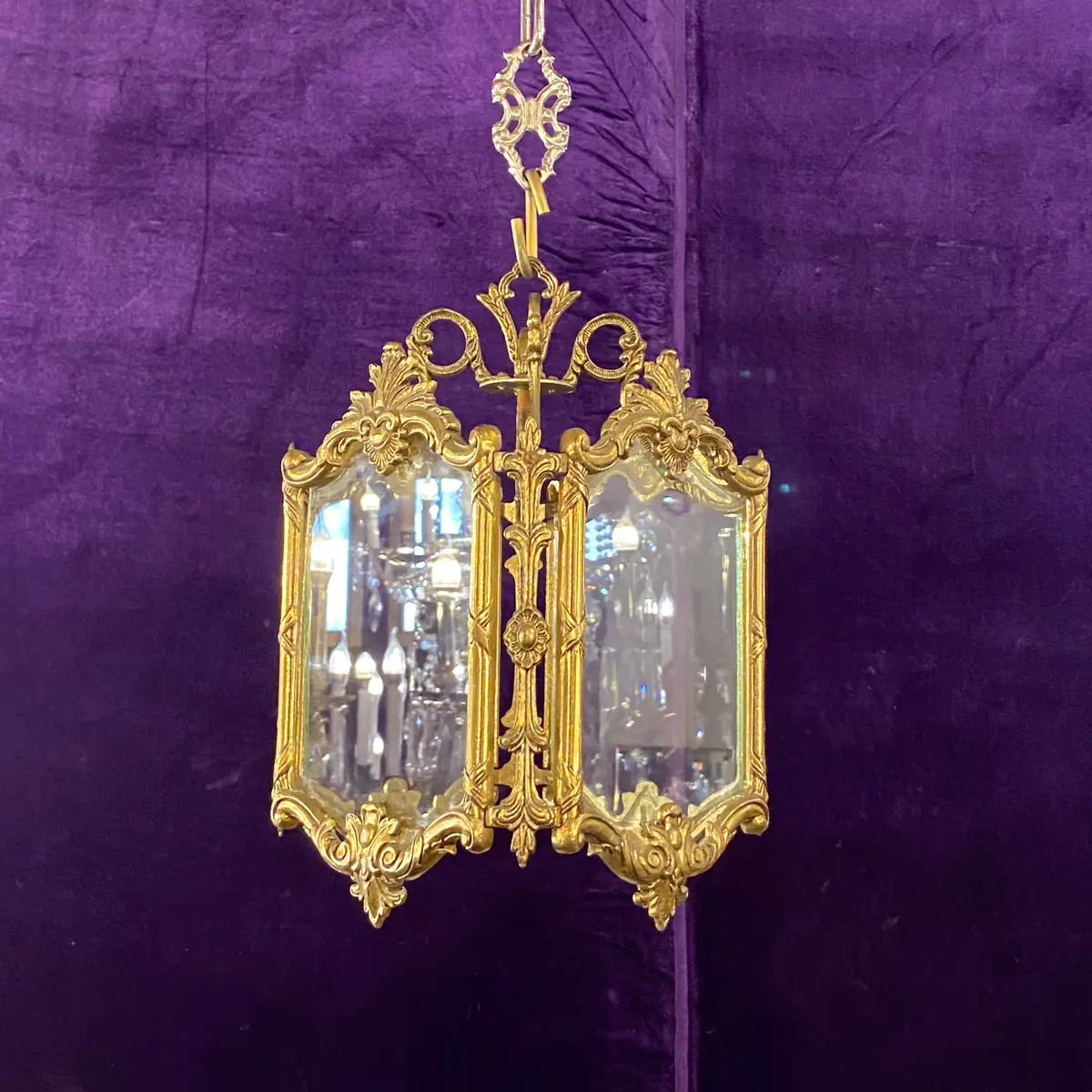 Dainty Antique Brass Lantern - Sold 1