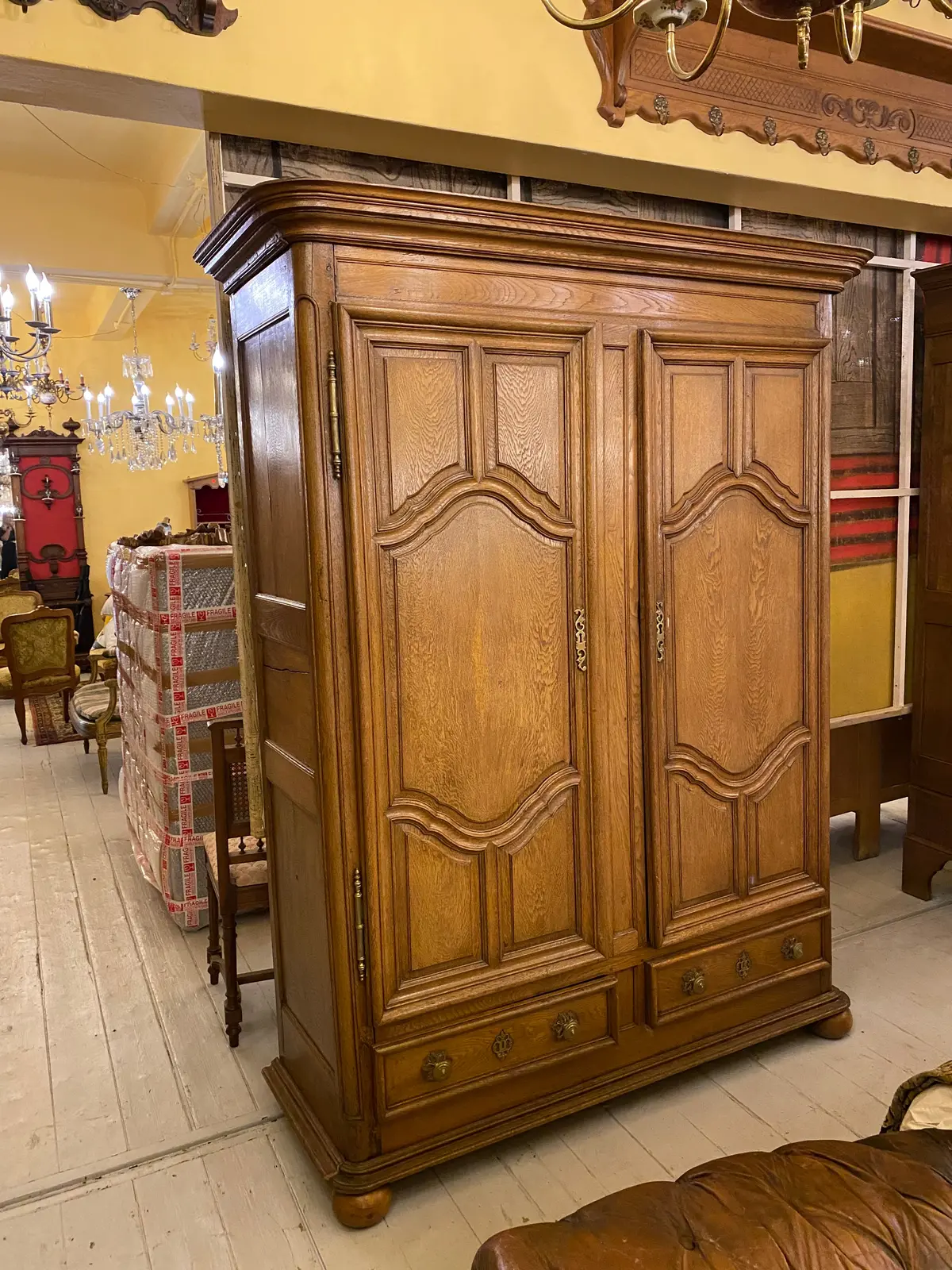 Antique Oak Wardrobe - Sold 1