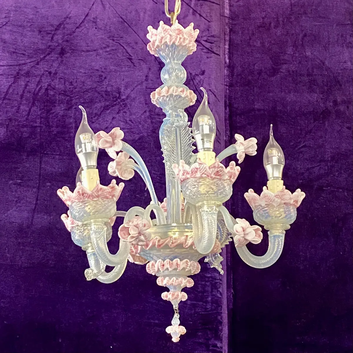 Dainty Little Murano Chandelier - Sold 1