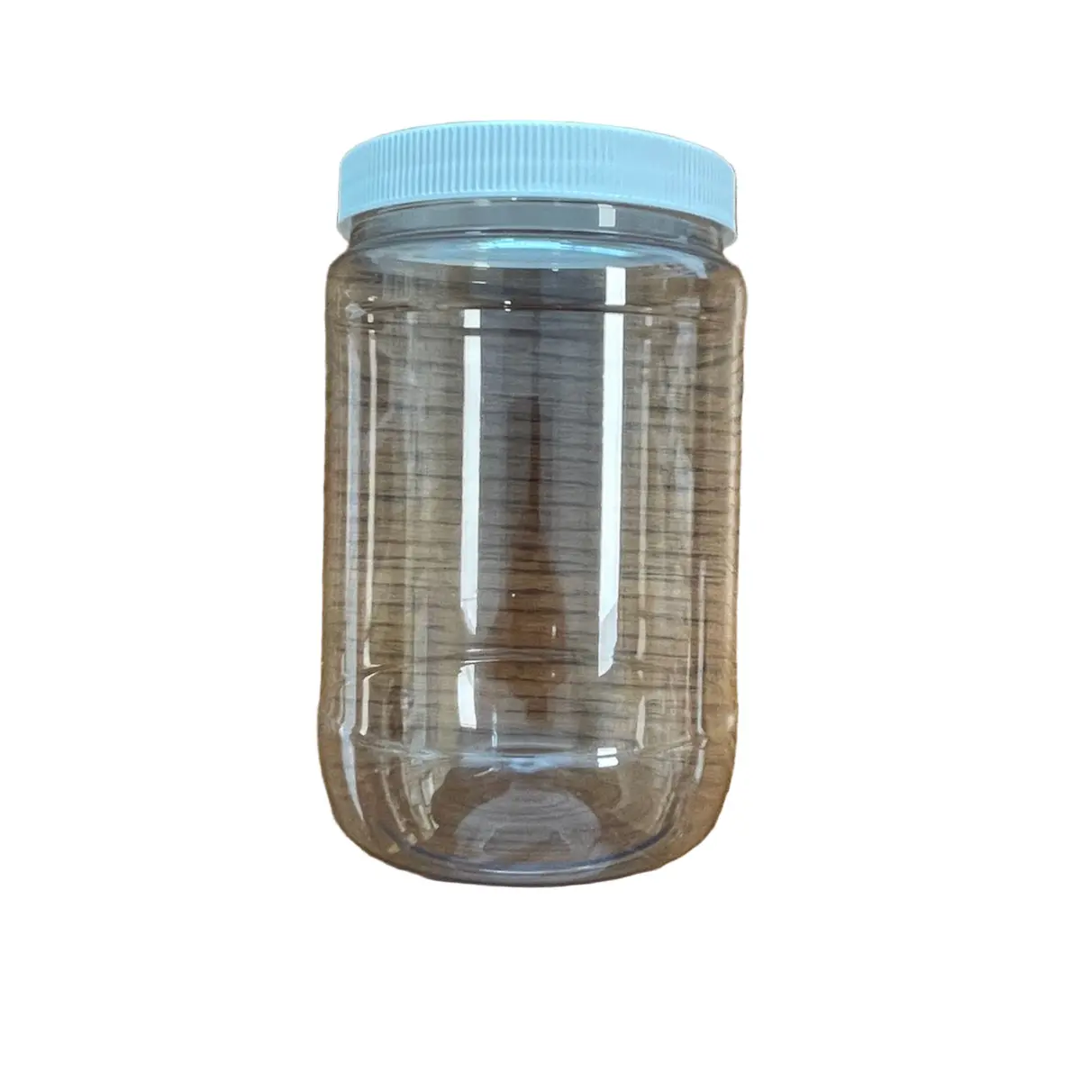 Clear Pet Round Wide-Mouth Plastic Jars, 32 Oz. 1