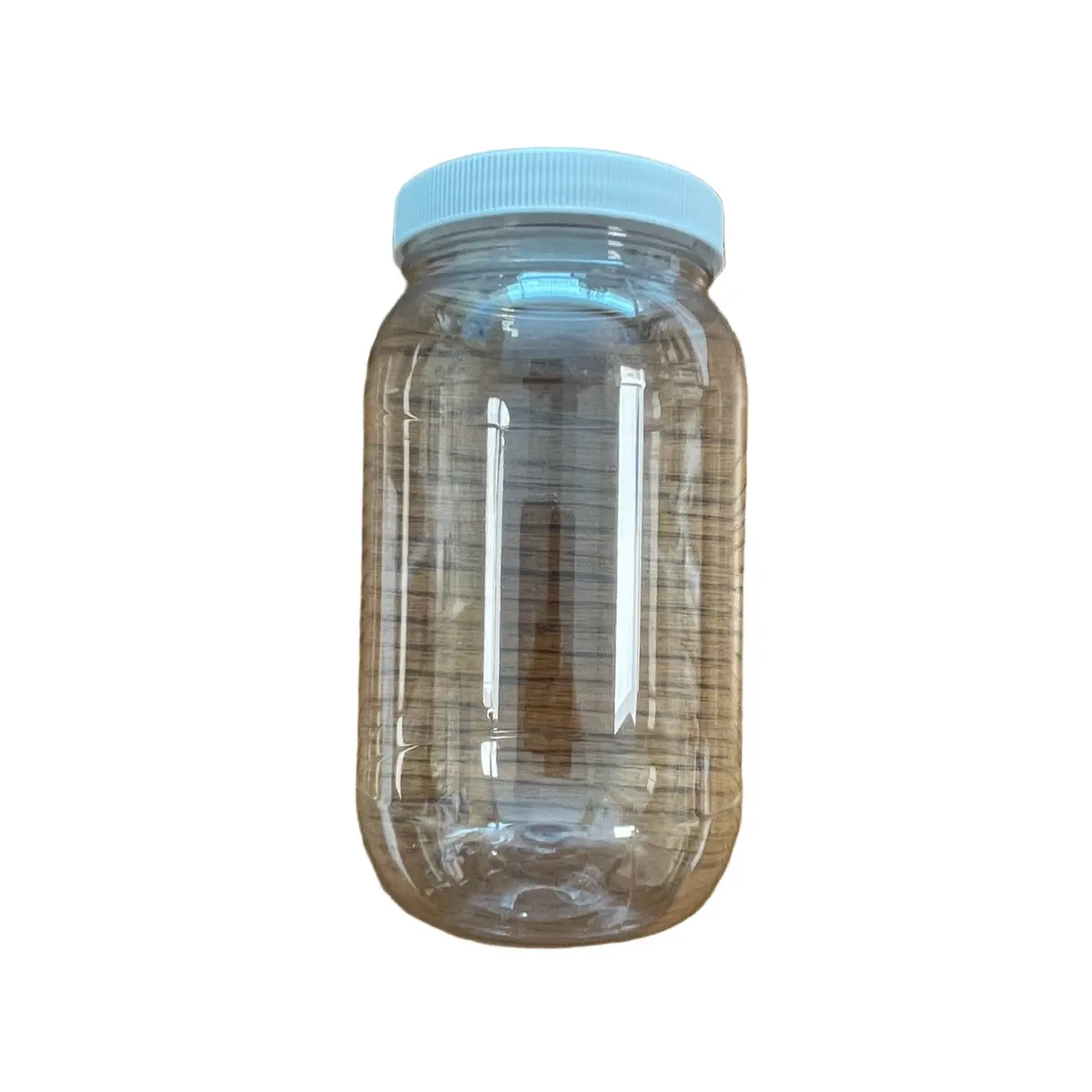 Clear Pet Round Wide-Mouth Plastic Jars, 16 Oz. 1