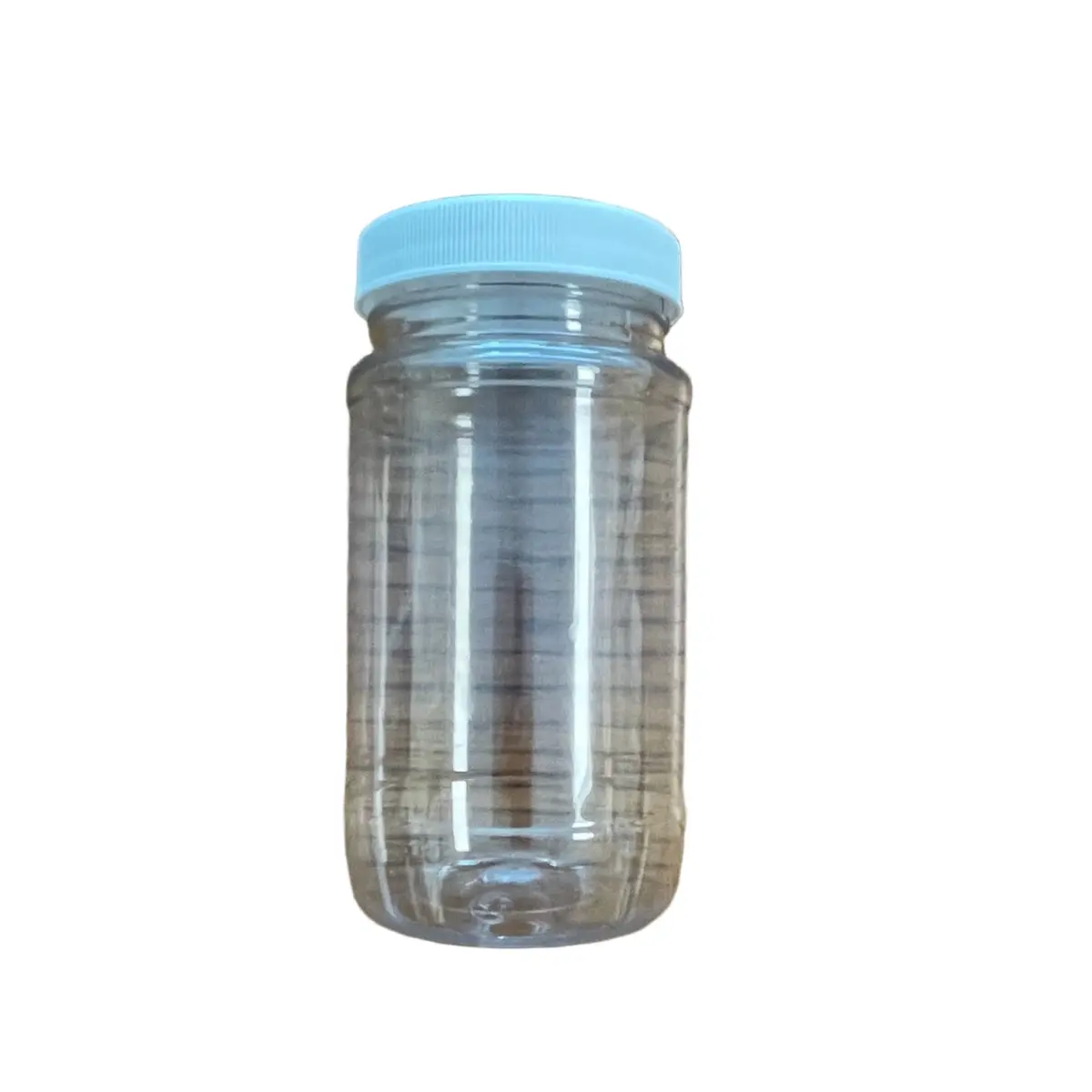 Clear Pet Round Wide-Mouth Plastic Jars, 8 Oz. 1