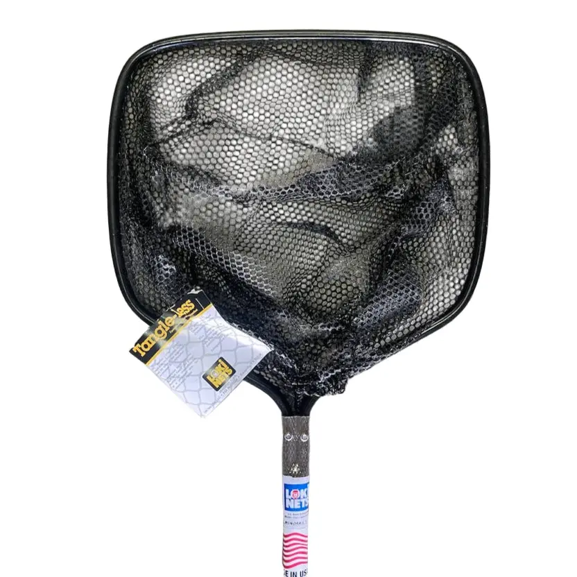 Tangle-Less (Rubber Coated) Bait Dip Net, 9" X 7" Frame 1