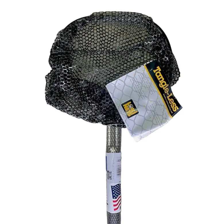 Tangle-Less (Rubber Coated) Bait Dip Net, 16" X 16" Frame 1