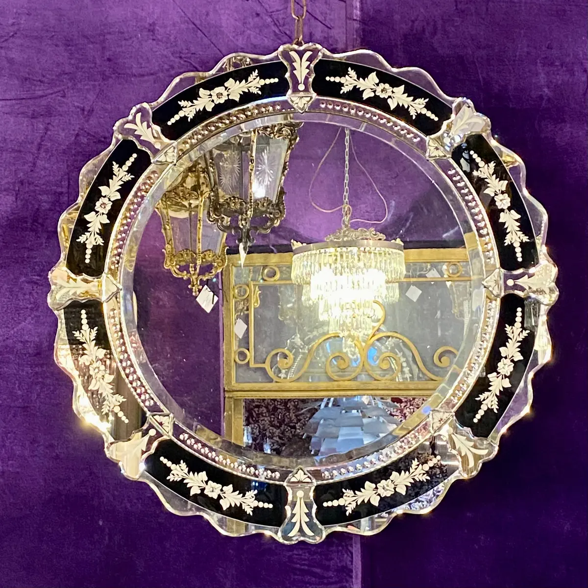 Black Venetian Mirror 1