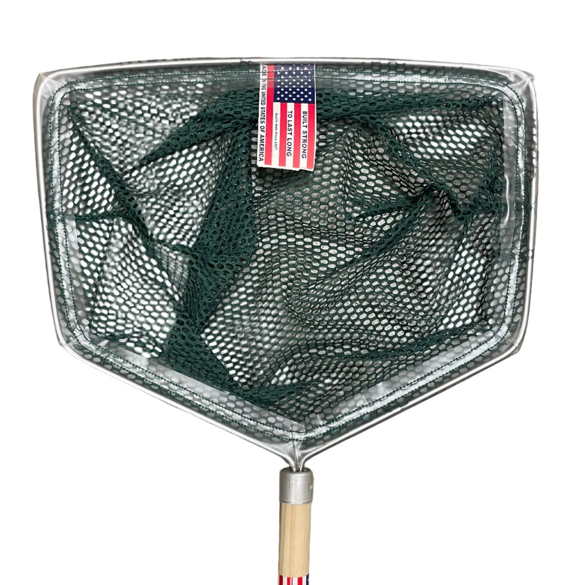 Fry Dip Net - 16" X 12" Frame, 7" Bag, 42" Handle, 1/4" Mesh, Without Steel Net Guard 1