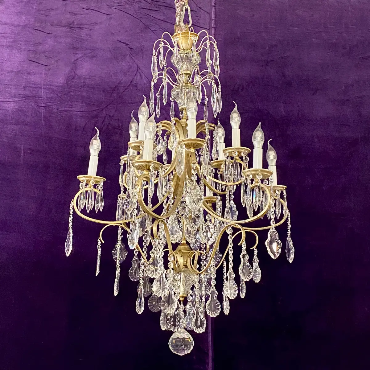 Stunning Silver Plated French Chandelier - Sold 1