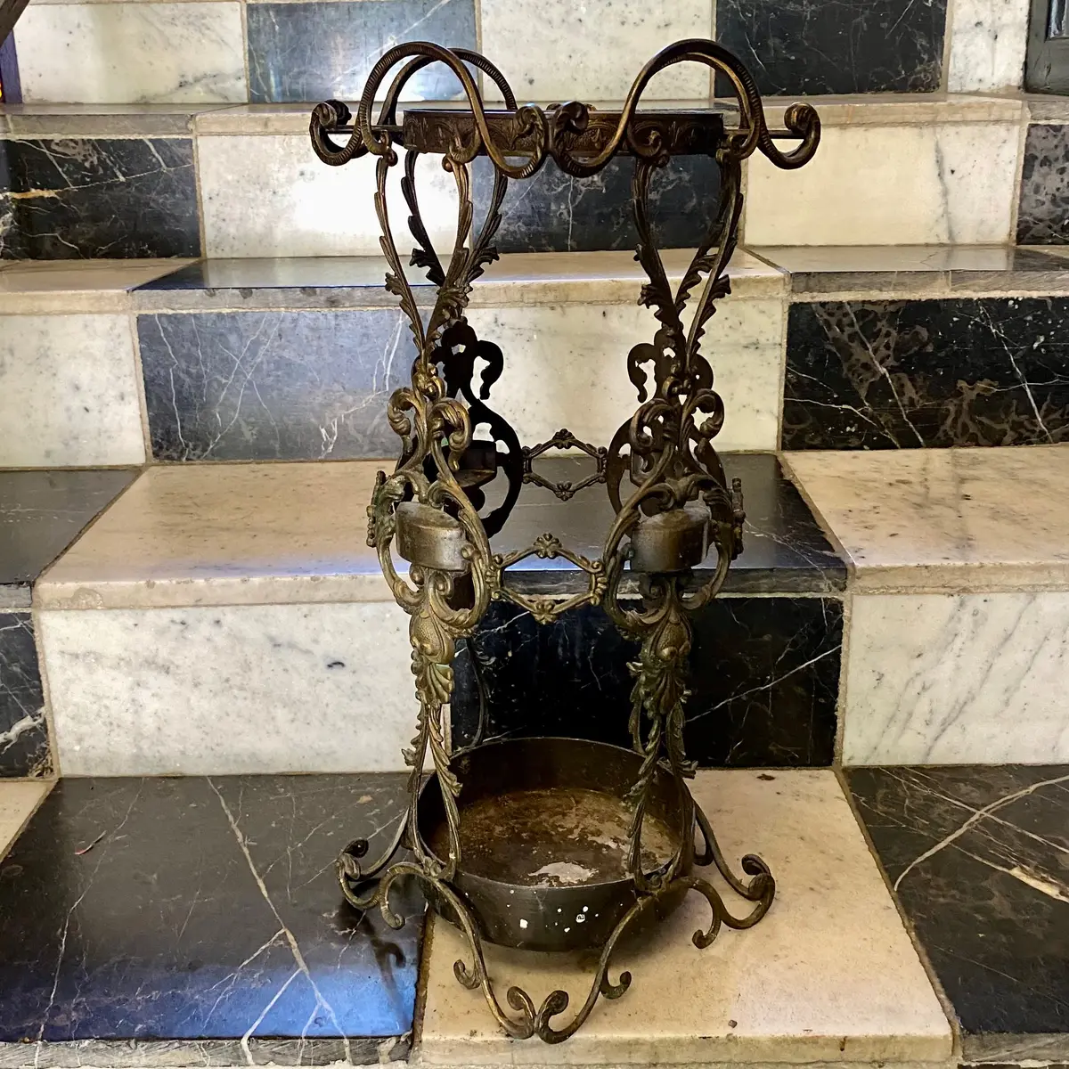 Antique Cast Iron Umbrella Stand - Sold 1