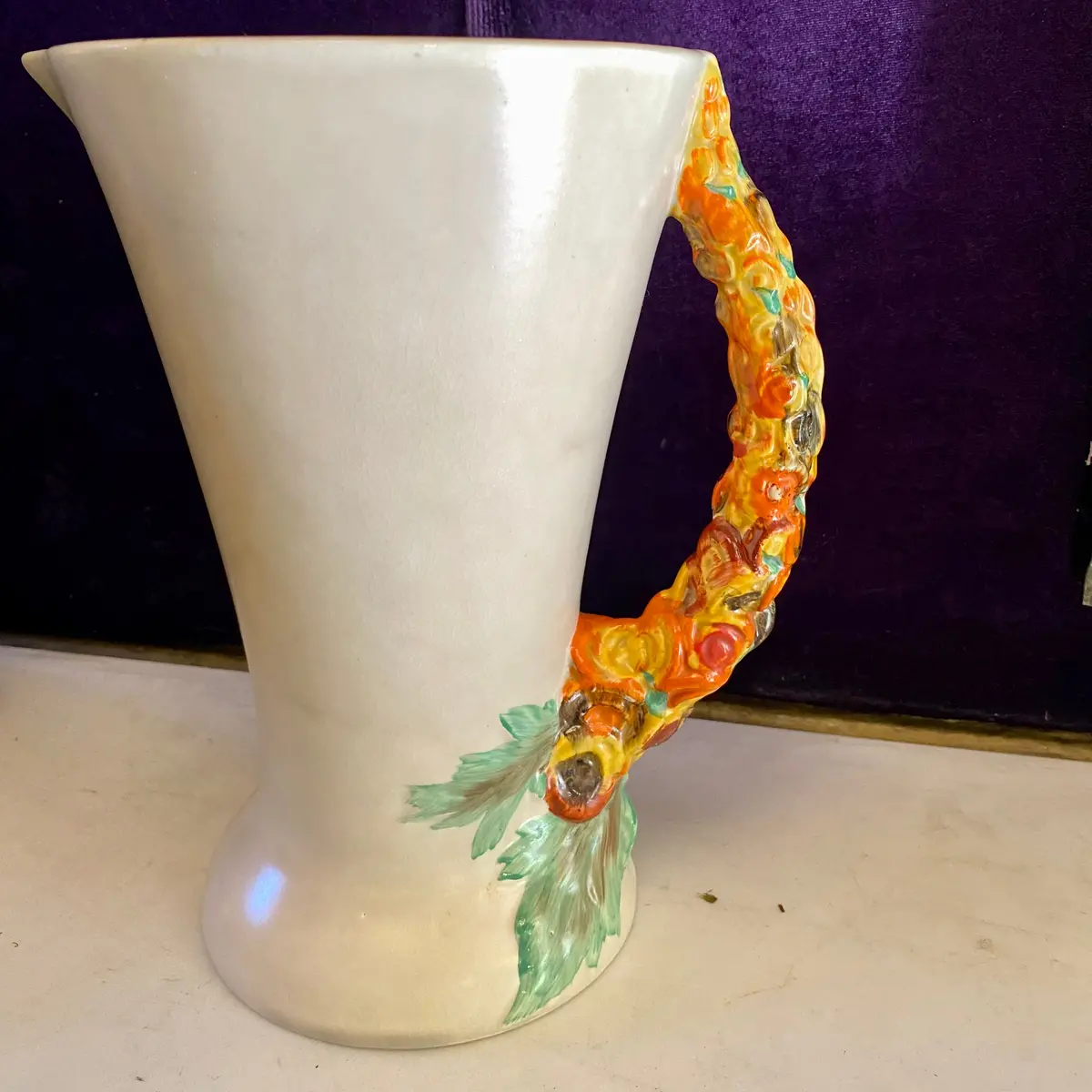 Clarice Cliff "Bizarre My Garden" Pitcher - Sold 2