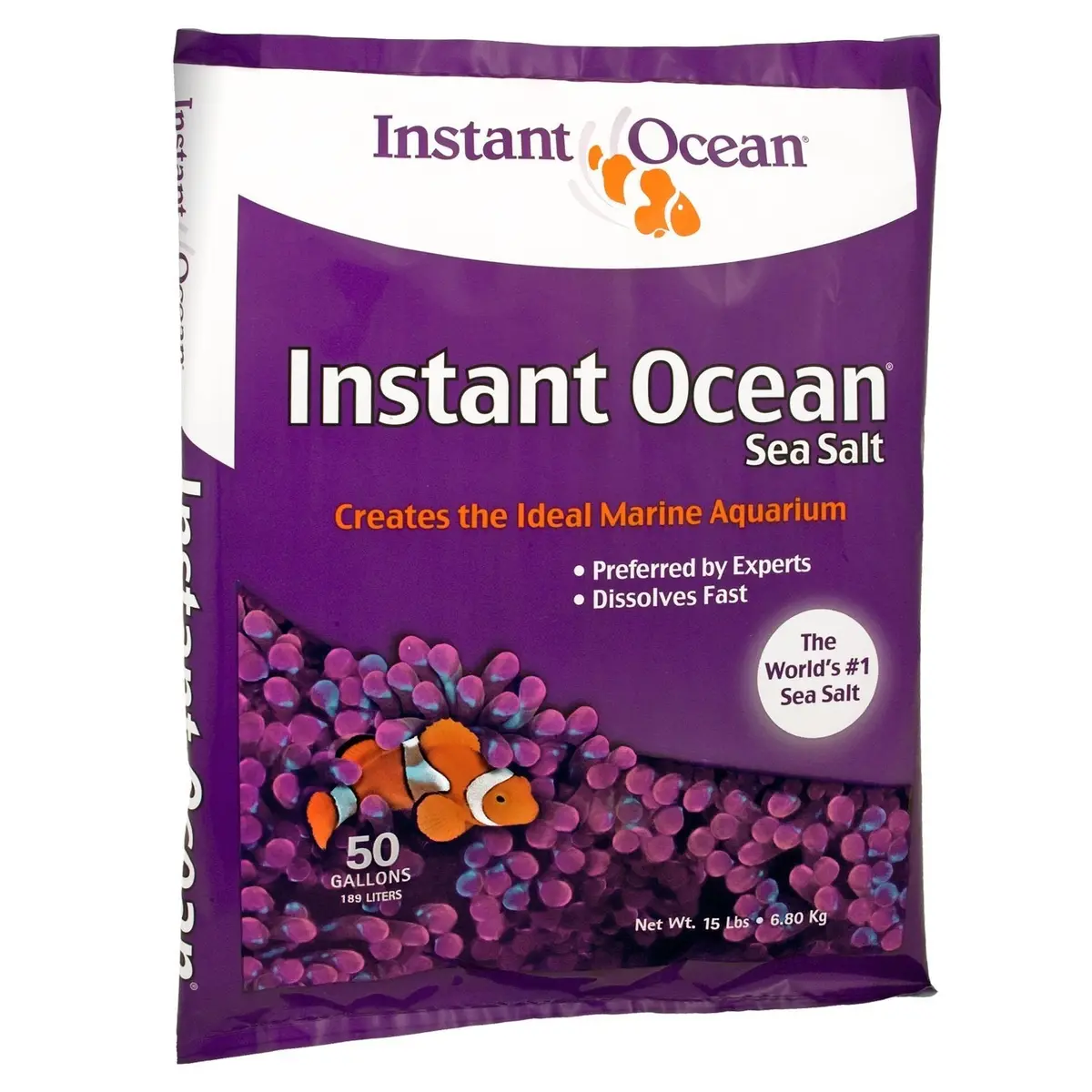 Instant Ocean Sea Salt For Marine Aquariums, 50 Gallon Mix 1