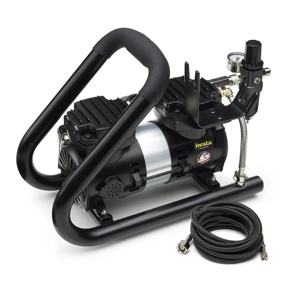Anest Iwata Powerjet Plus Studio Air Brush Air Compressor Is.925Ht Auto Art 1