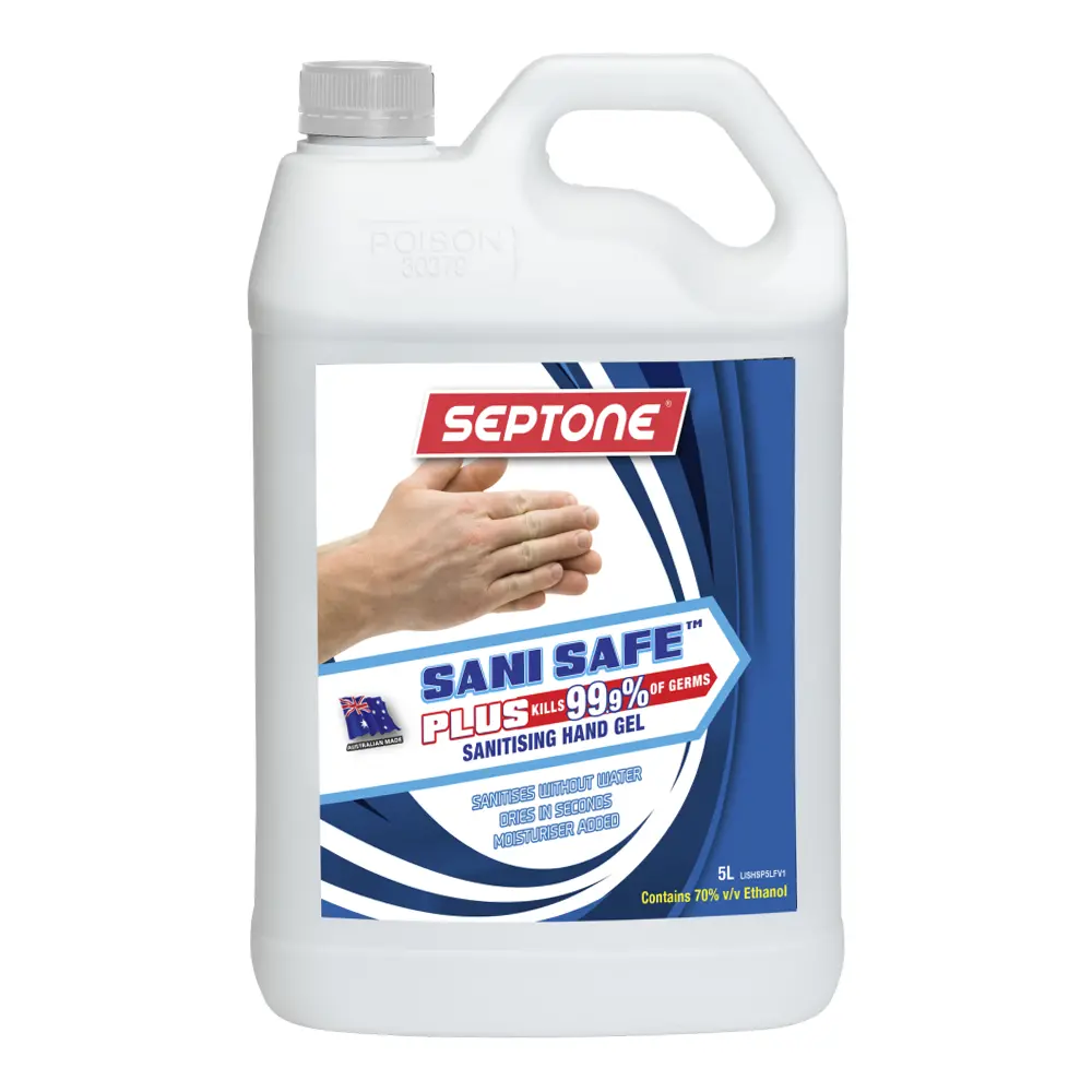 Septone Sani Safe Plus Water-Less Hand Sanitiser Gel 500Ml 70% Ethanol 1