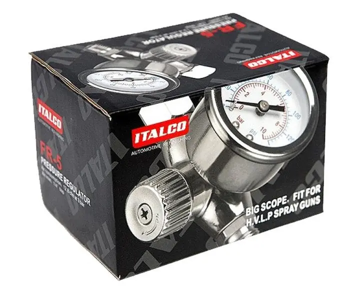 Italco Fr-5 Premium Inline Air Pressure Regulator Gauge 1